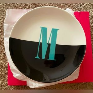 Kate Spade for Lenox monogram “M” dish
